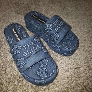Marc Jacobs Blue Kids Slide Sandals